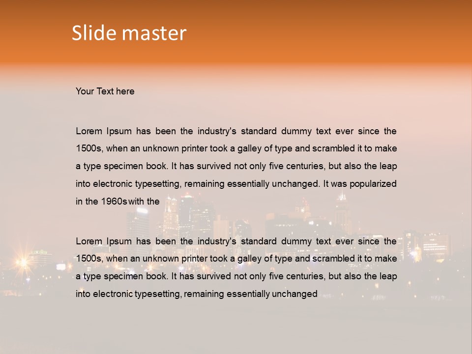 Famous Scene Cityscape PowerPoint Template