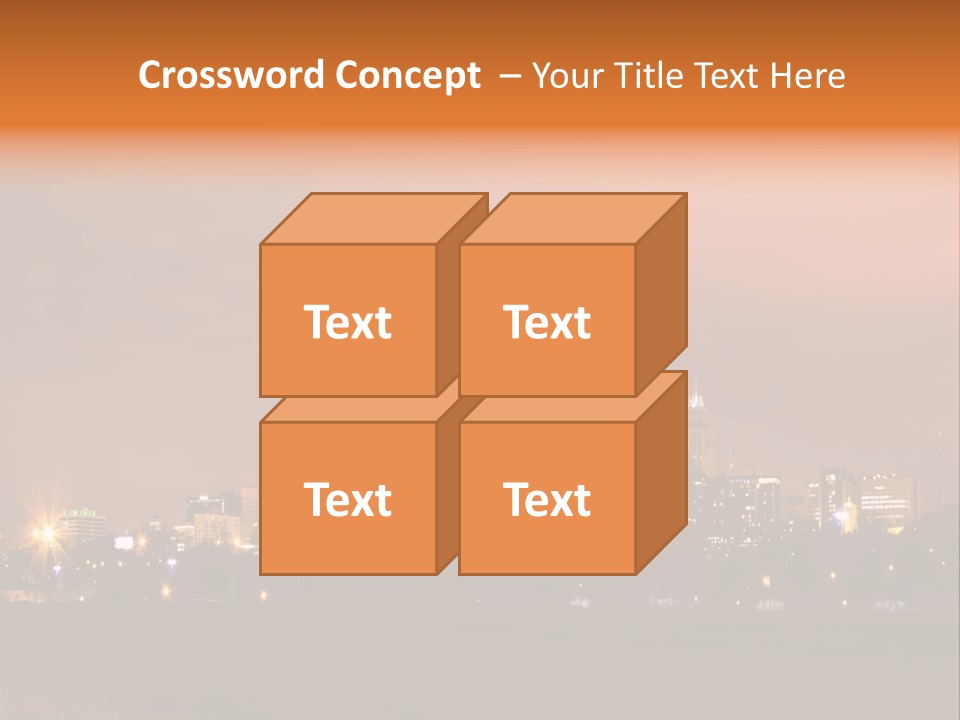 Famous Scene Cityscape PowerPoint Template