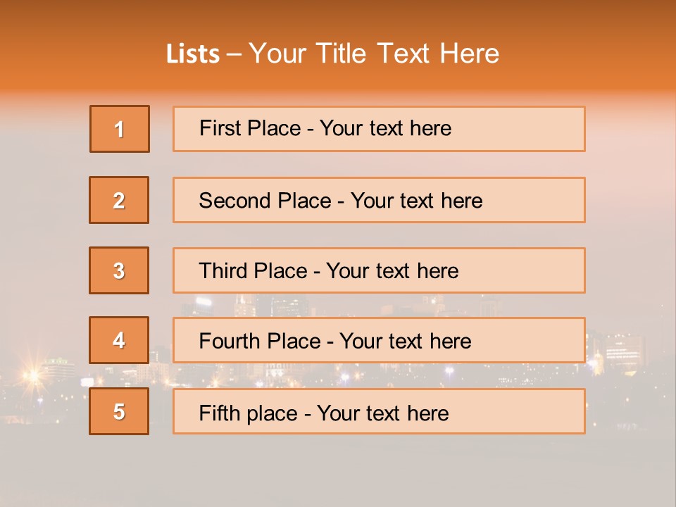Famous Scene Cityscape PowerPoint Template