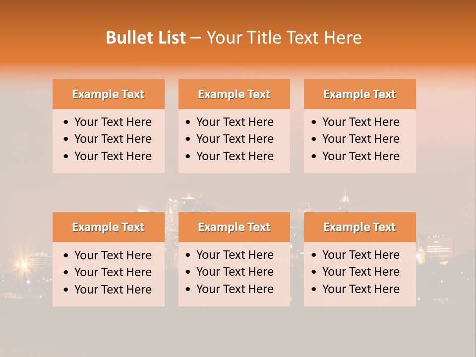 Famous Scene Cityscape PowerPoint Template