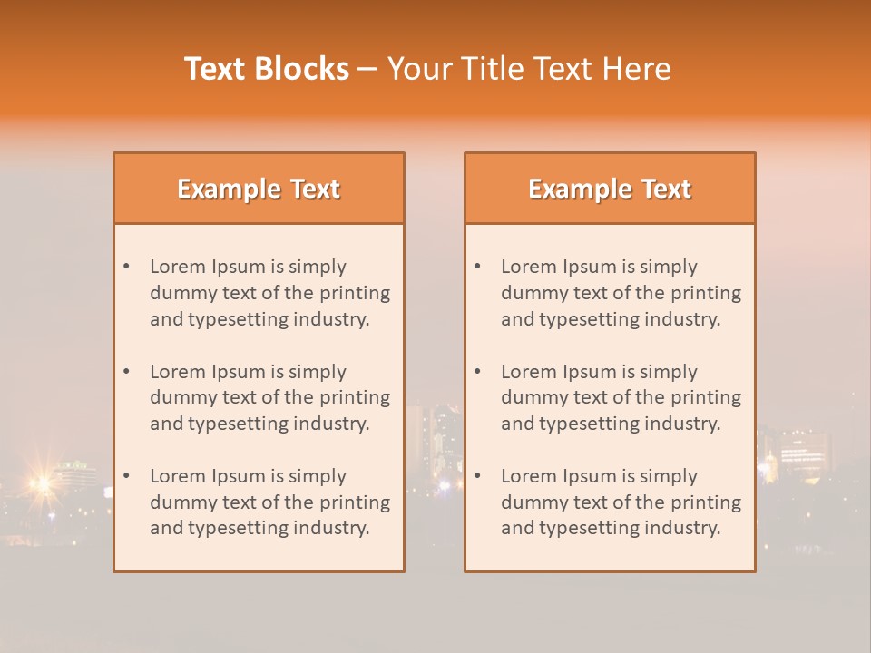 Famous Scene Cityscape PowerPoint Template