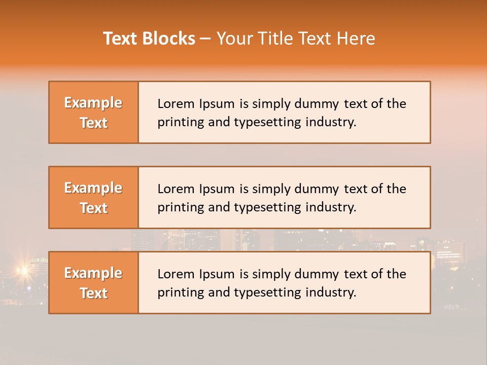Famous Scene Cityscape PowerPoint Template