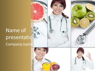 Isolated Uniform Food PowerPoint Template