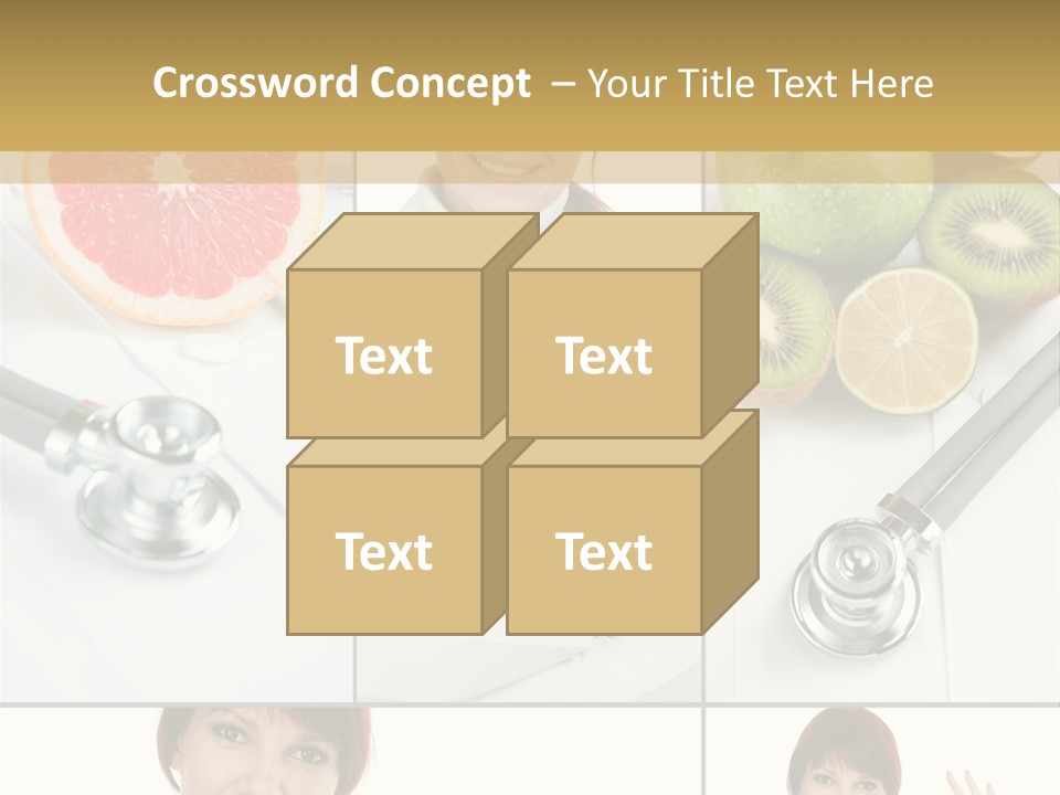 Isolated Uniform Food PowerPoint Template