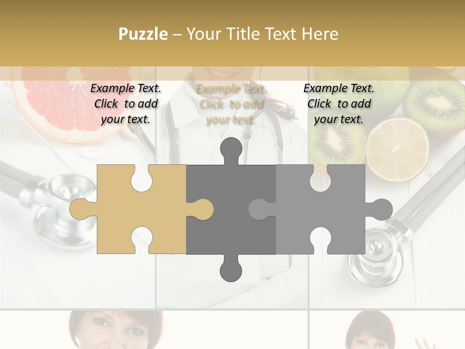 Isolated Uniform Food PowerPoint Template