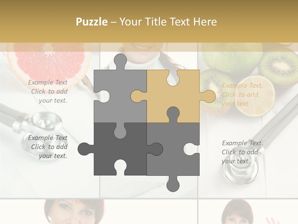Isolated Uniform Food PowerPoint Template