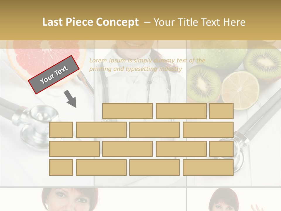 Isolated Uniform Food PowerPoint Template
