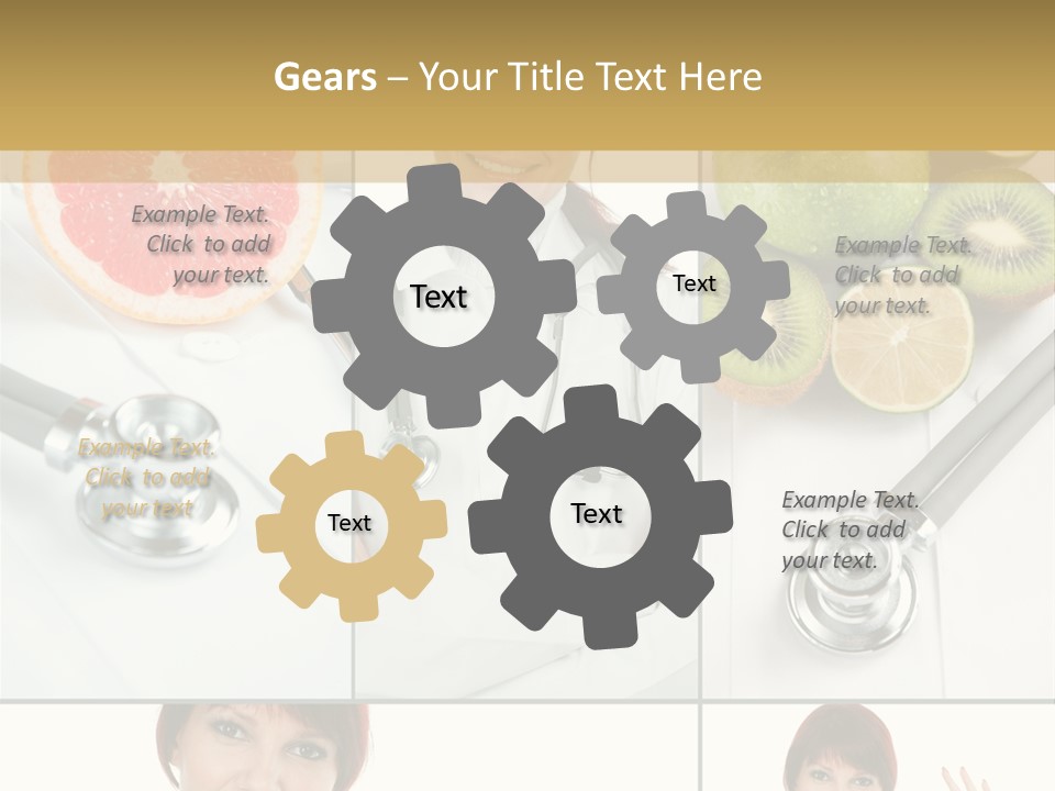 Isolated Uniform Food PowerPoint Template