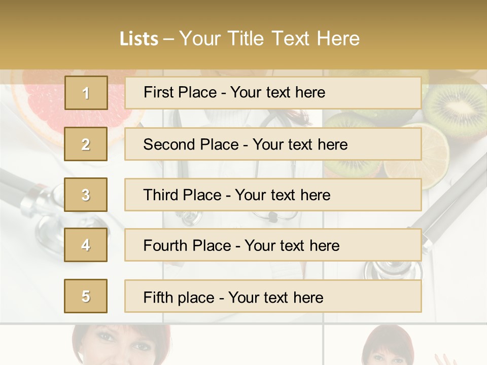 Isolated Uniform Food PowerPoint Template