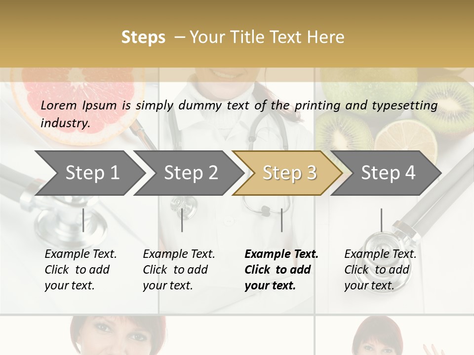 Isolated Uniform Food PowerPoint Template