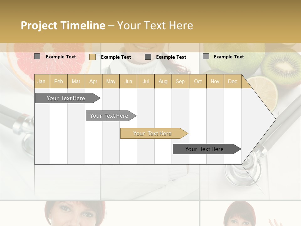 Isolated Uniform Food PowerPoint Template