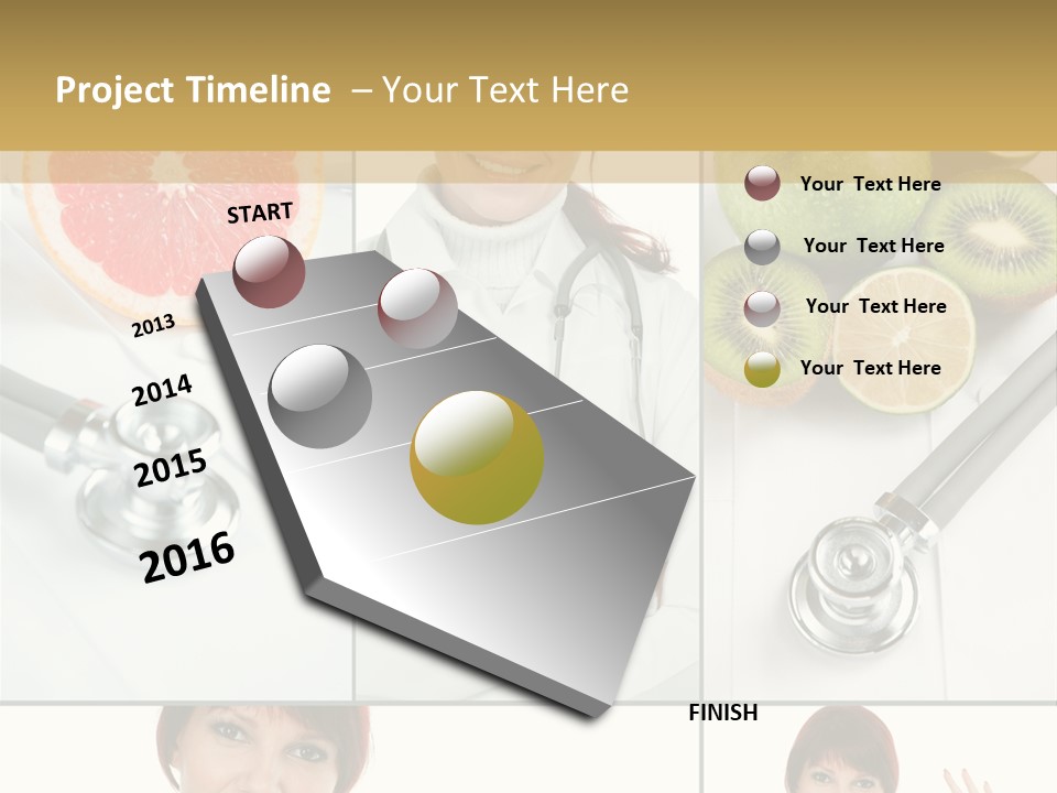 Isolated Uniform Food PowerPoint Template