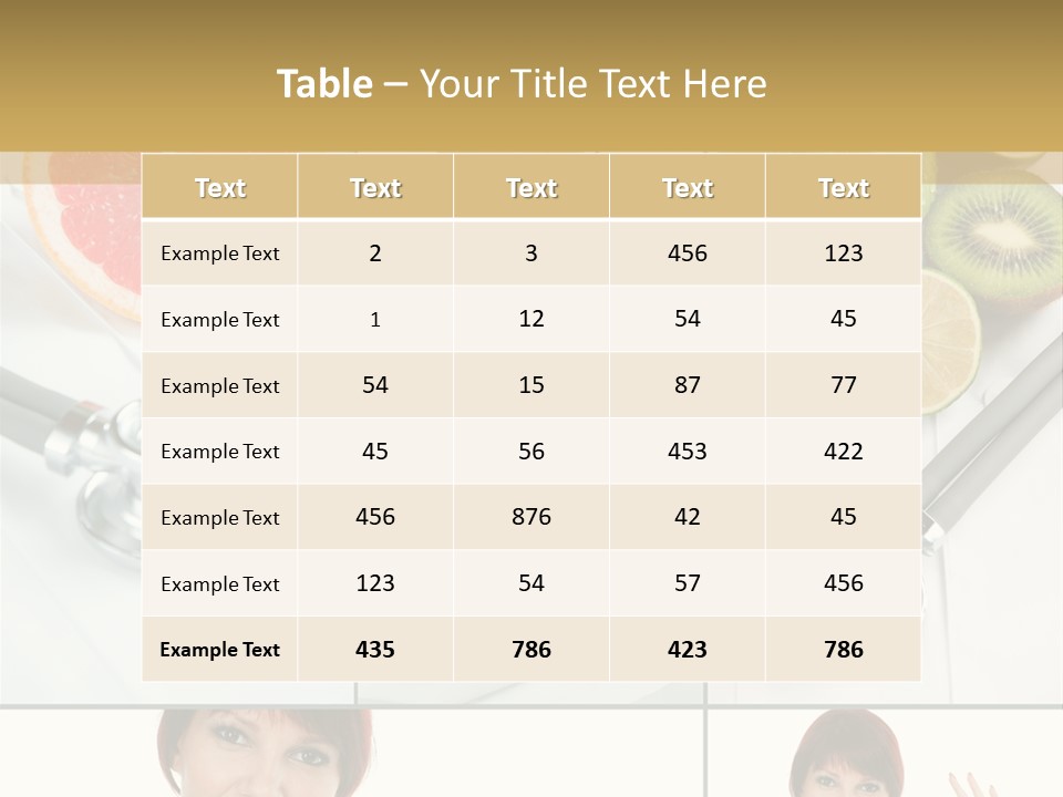 Isolated Uniform Food PowerPoint Template