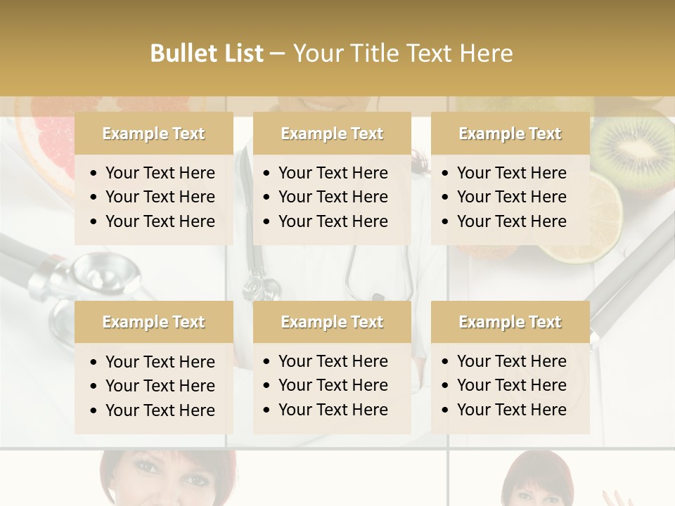 Isolated Uniform Food PowerPoint Template