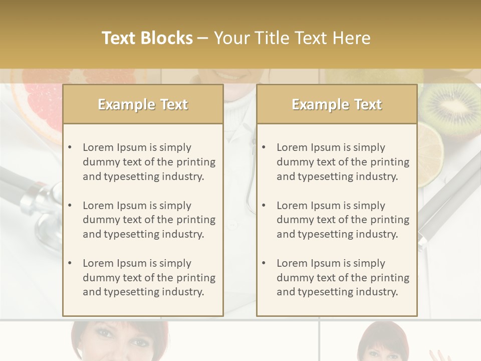 Isolated Uniform Food PowerPoint Template