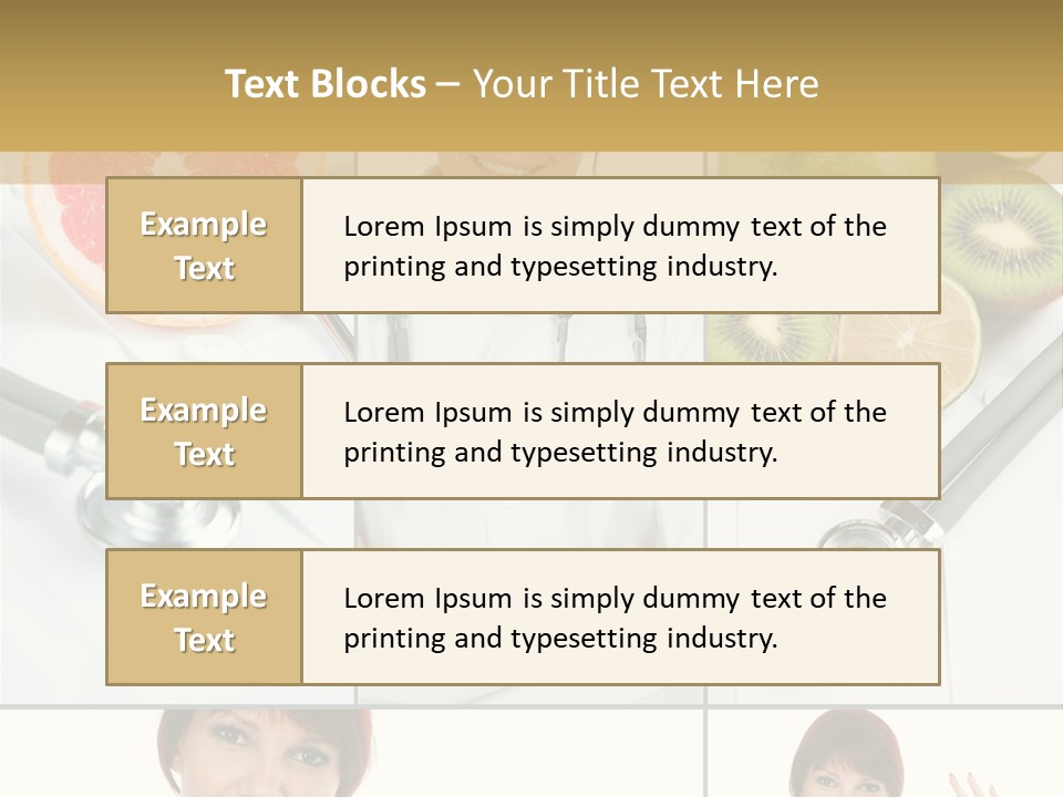 Isolated Uniform Food PowerPoint Template