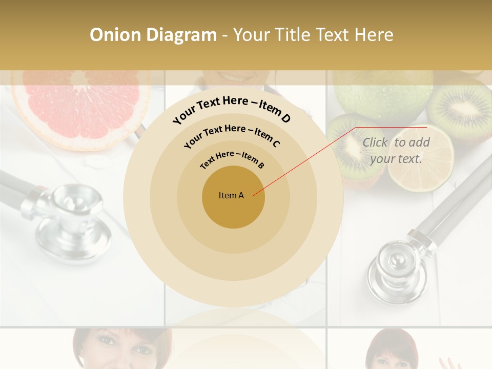 Isolated Uniform Food PowerPoint Template