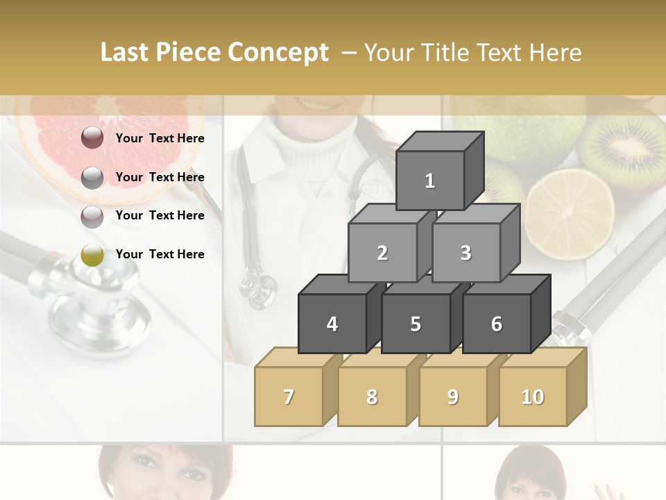 Isolated Uniform Food PowerPoint Template
