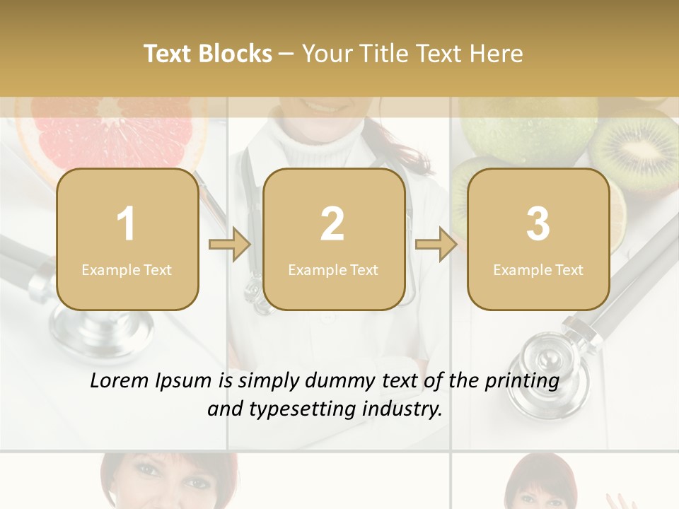 Isolated Uniform Food PowerPoint Template
