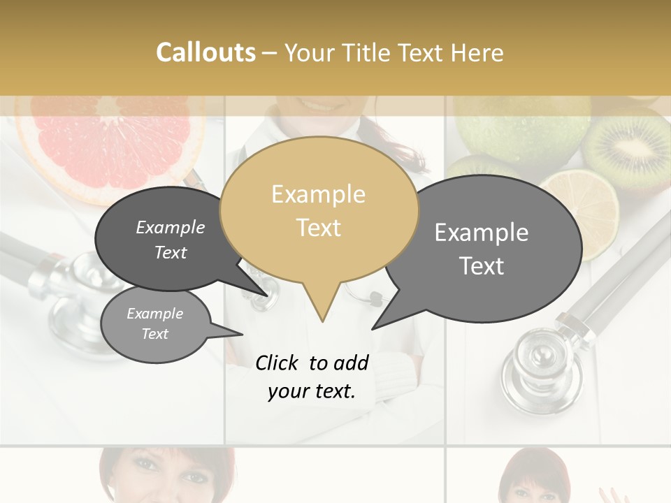 Isolated Uniform Food PowerPoint Template