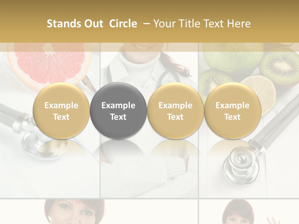 Isolated Uniform Food PowerPoint Template