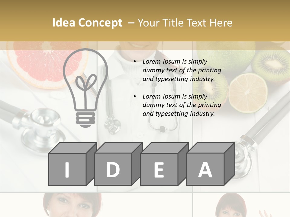 Isolated Uniform Food PowerPoint Template