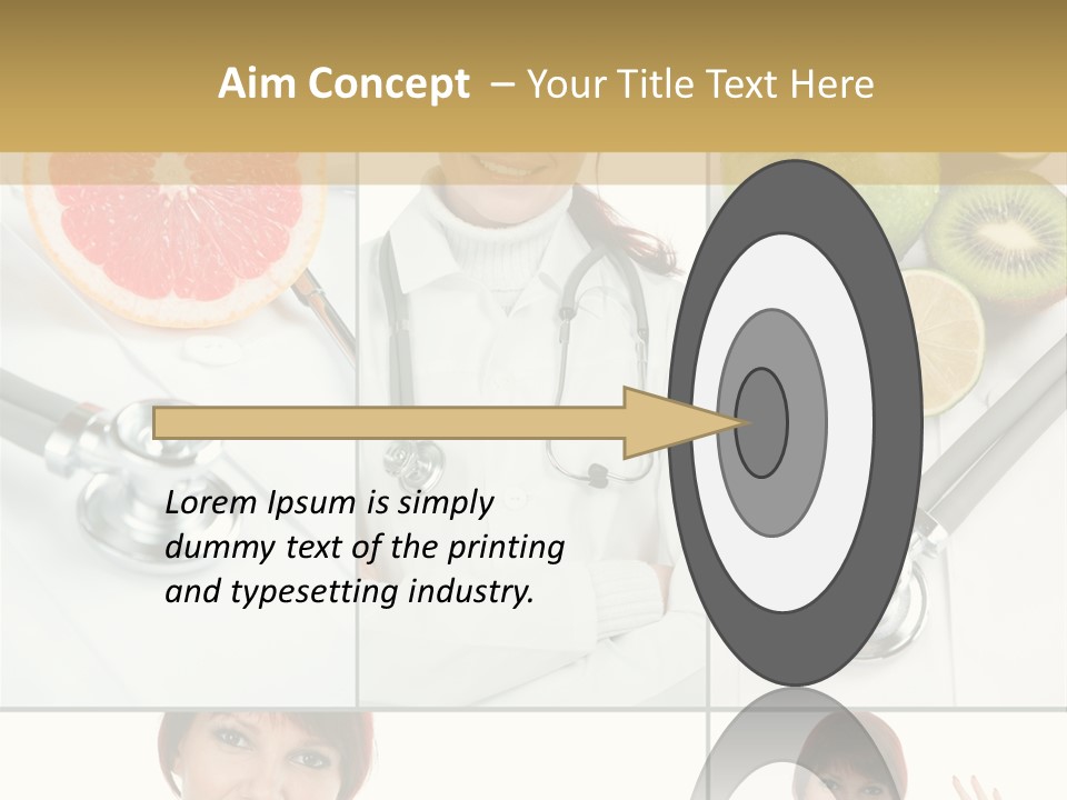 Isolated Uniform Food PowerPoint Template