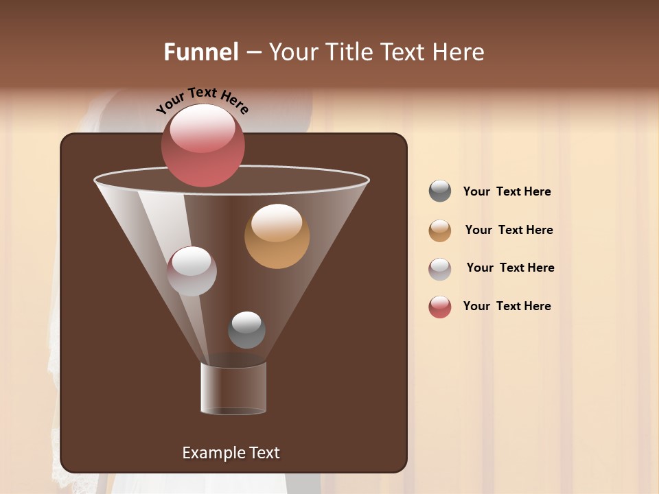 A Bride And Groom Kissing In Front Of A Yellow Wall PowerPoint Template