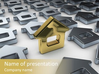 Decoration Yellow Gold PowerPoint Template