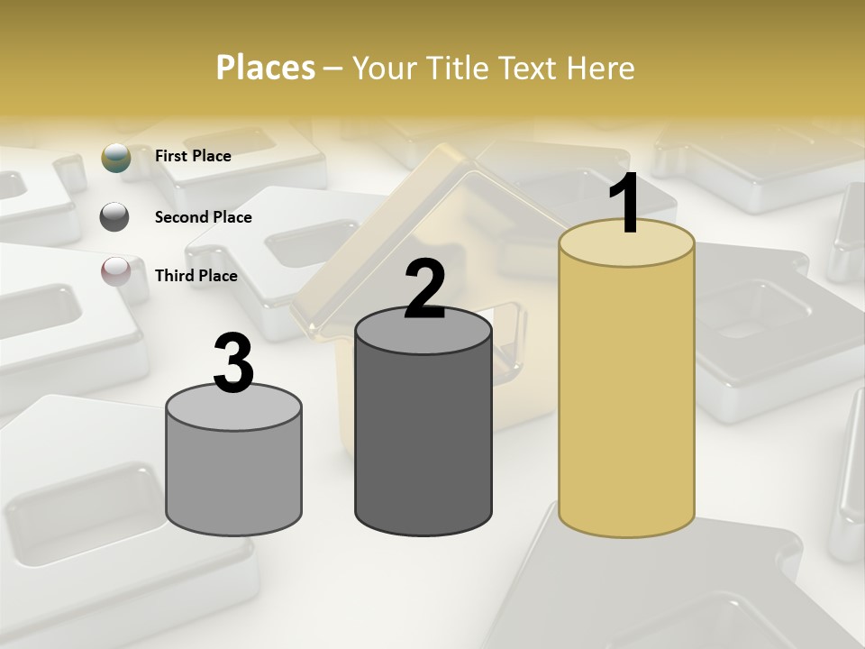 Decoration Yellow Gold PowerPoint Template
