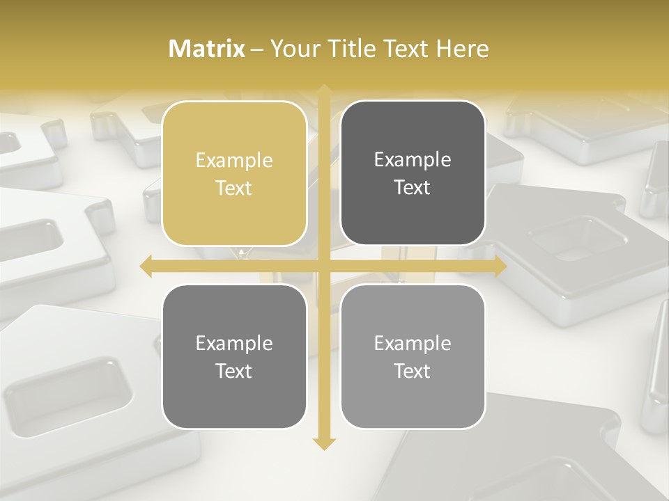 Decoration Yellow Gold PowerPoint Template