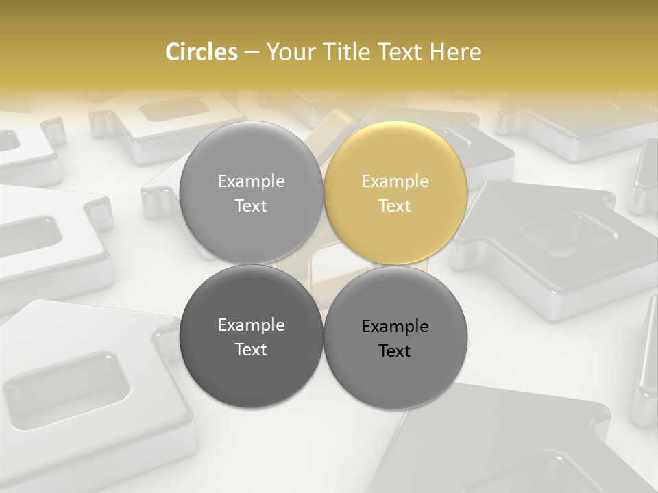 Decoration Yellow Gold PowerPoint Template