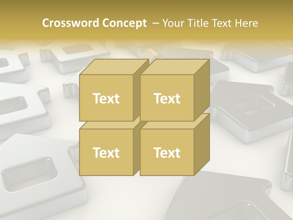 Decoration Yellow Gold PowerPoint Template