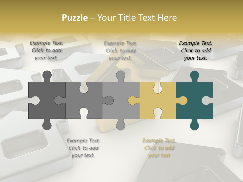 Decoration Yellow Gold PowerPoint Template