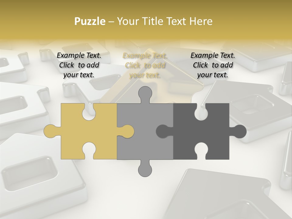 Decoration Yellow Gold PowerPoint Template