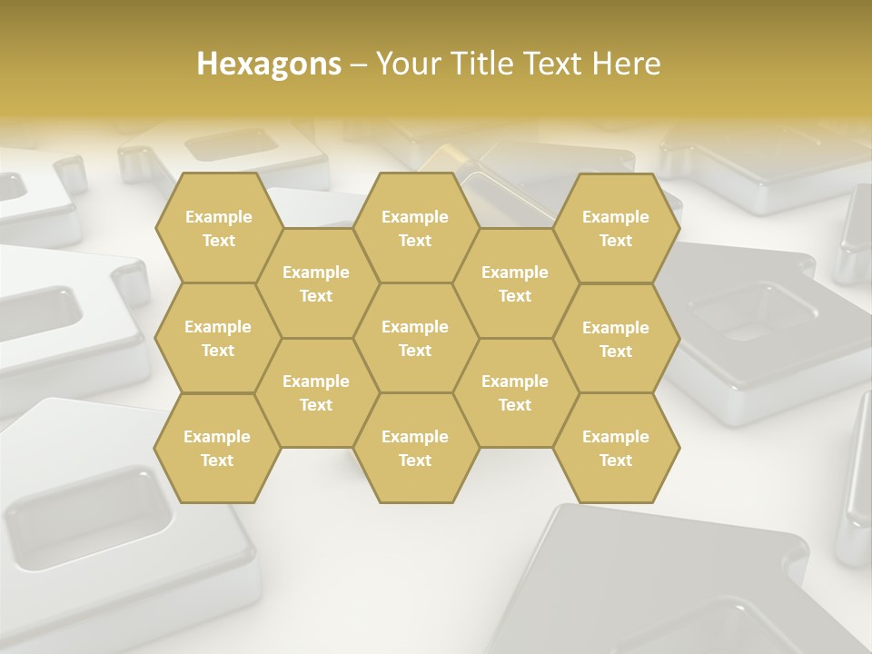 Decoration Yellow Gold PowerPoint Template