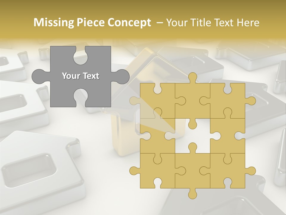 Decoration Yellow Gold PowerPoint Template