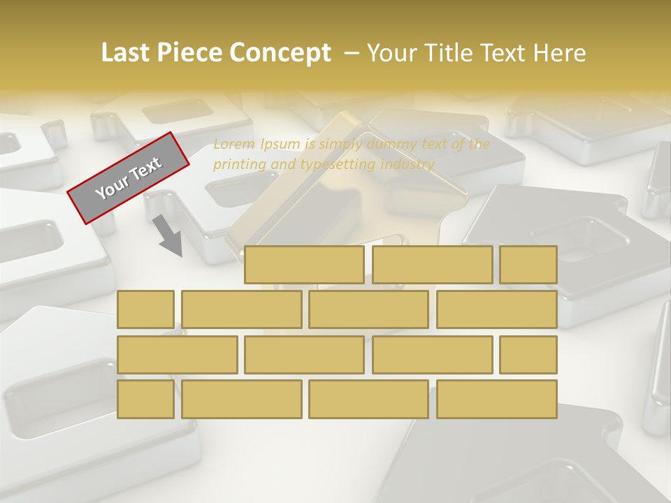 Decoration Yellow Gold PowerPoint Template