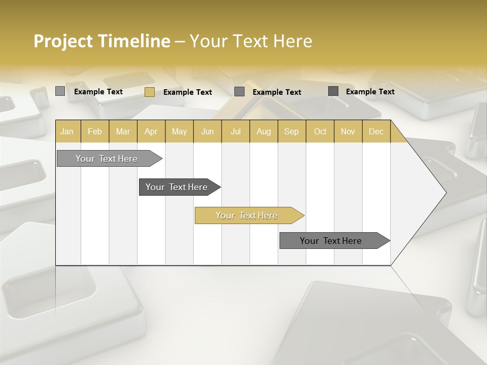 Decoration Yellow Gold PowerPoint Template