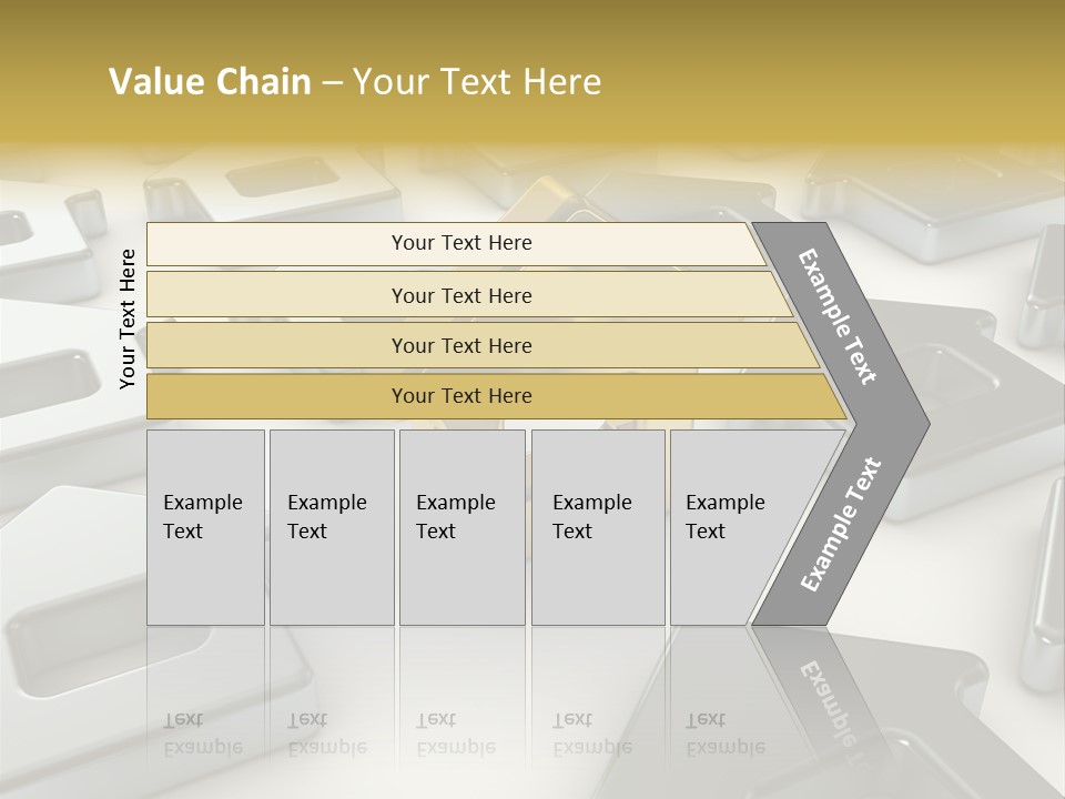 Decoration Yellow Gold PowerPoint Template