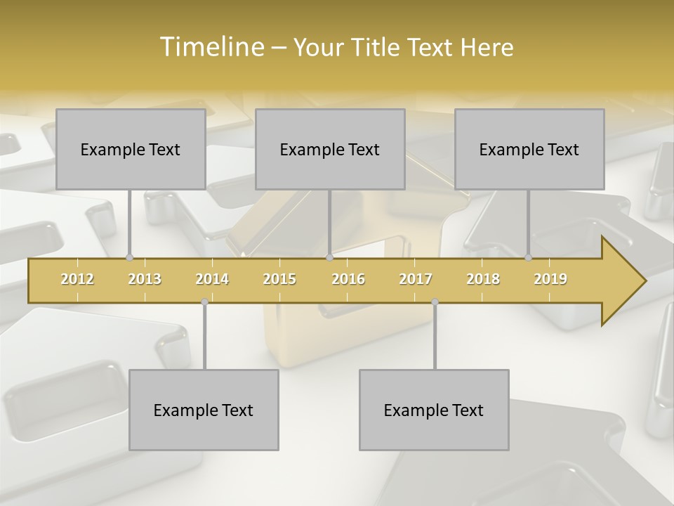 Decoration Yellow Gold PowerPoint Template