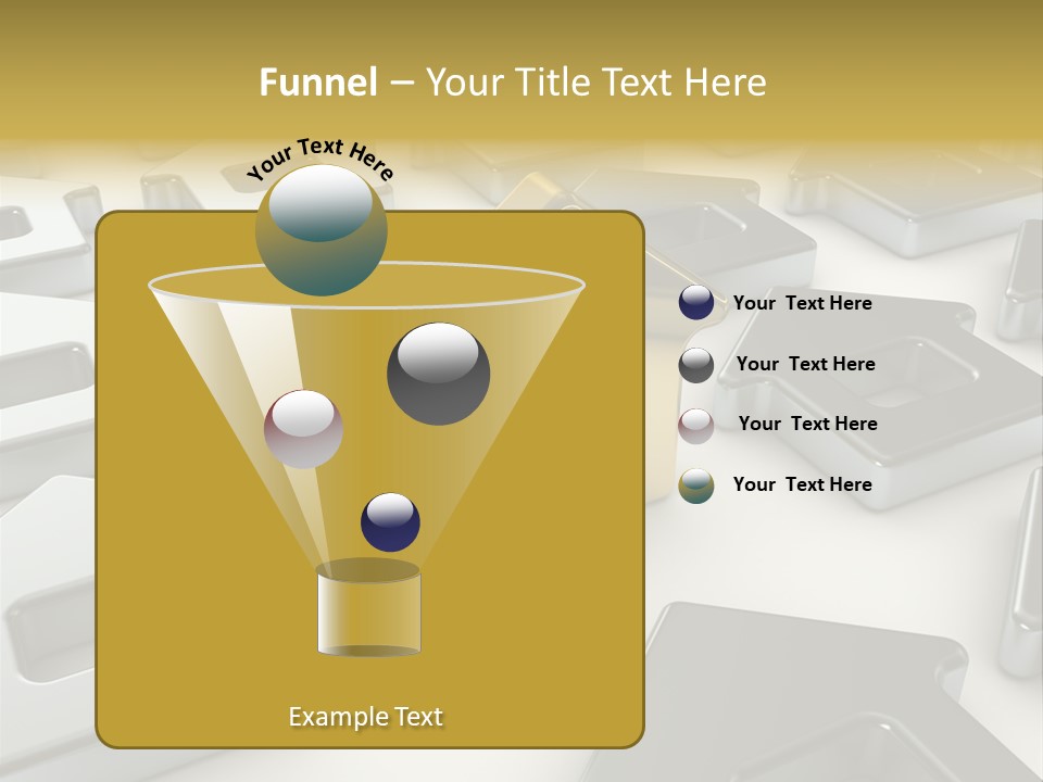 Decoration Yellow Gold PowerPoint Template