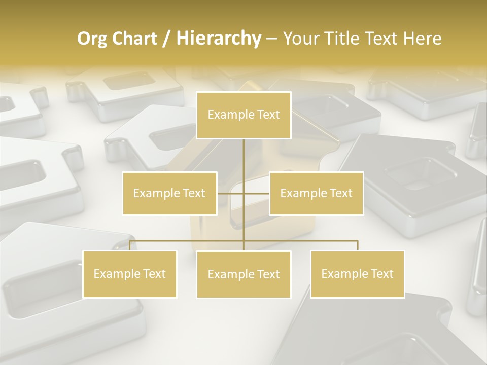 Decoration Yellow Gold PowerPoint Template