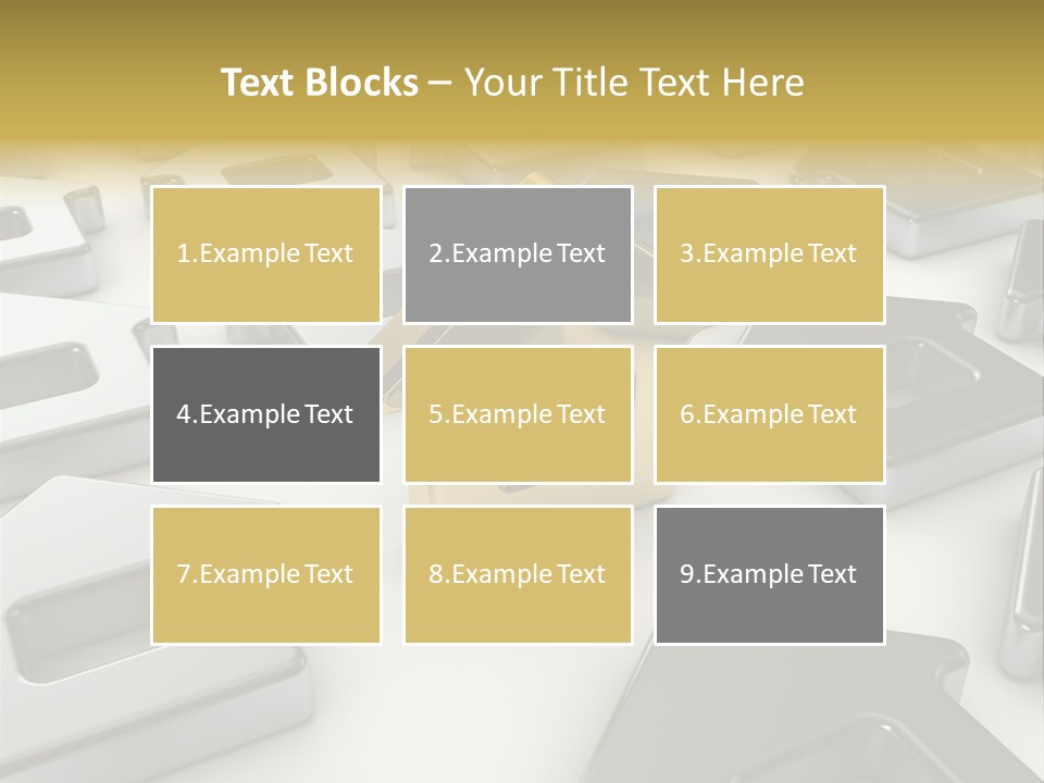 Decoration Yellow Gold PowerPoint Template