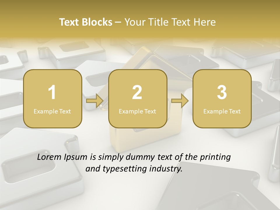 Decoration Yellow Gold PowerPoint Template