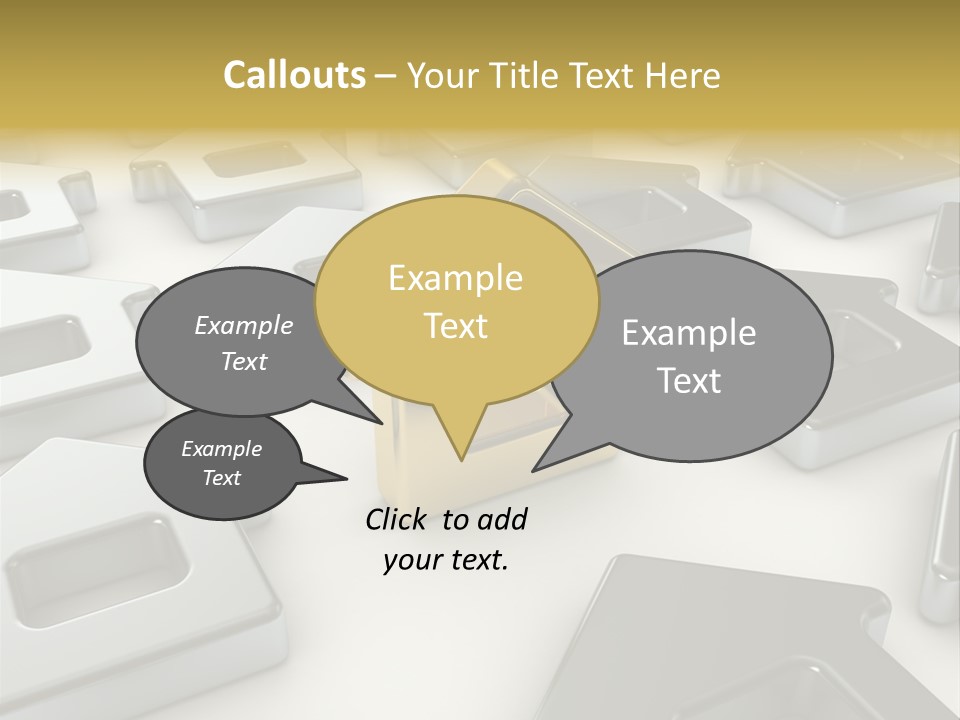 Decoration Yellow Gold PowerPoint Template