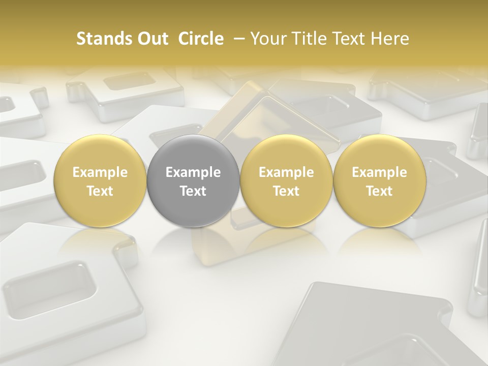 Decoration Yellow Gold PowerPoint Template