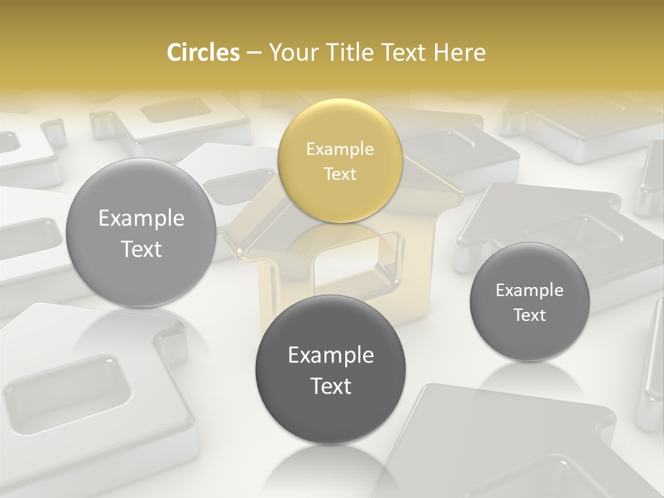 Decoration Yellow Gold PowerPoint Template