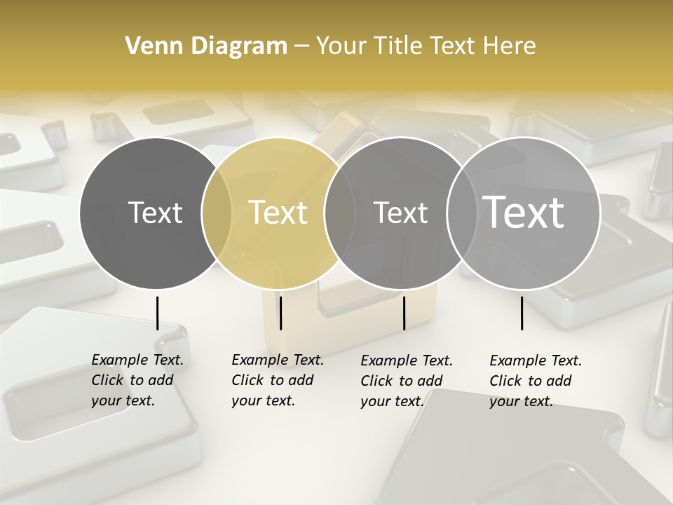 Decoration Yellow Gold PowerPoint Template