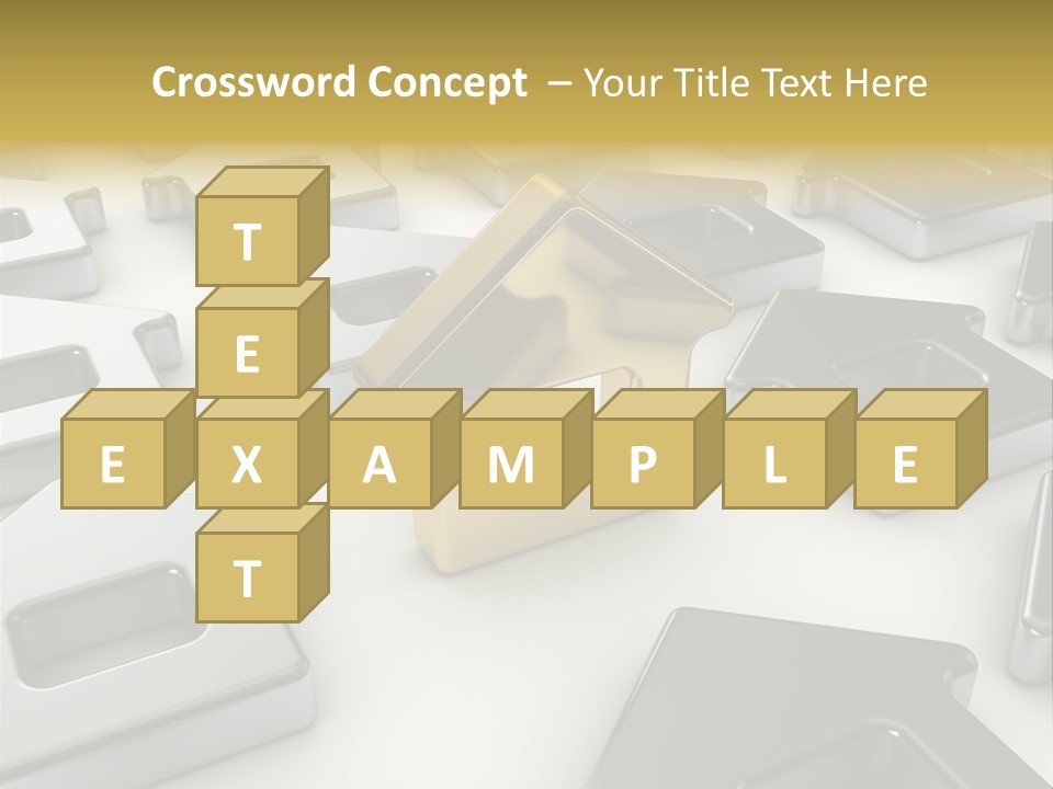 Decoration Yellow Gold PowerPoint Template